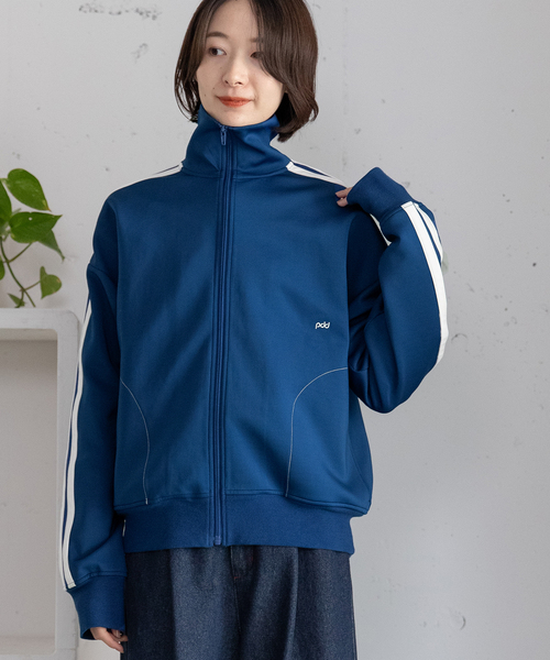 POU DOU DOU（プードゥドゥ）の「pdd刺繍トラックジャケット（その他アウター・レディース・ブルー/レッド/ベージュ・M）」の10枚目の写真