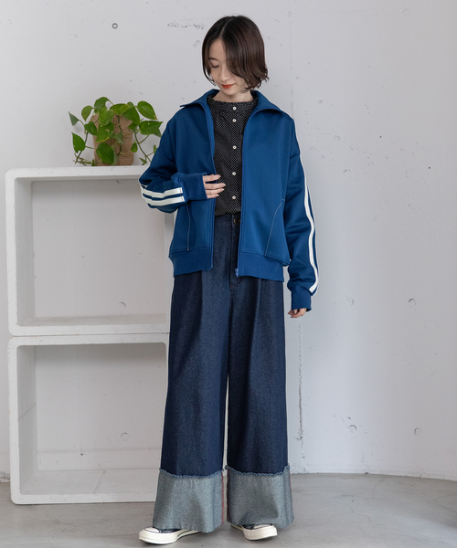 POU DOU DOU（プードゥドゥ）の「pdd刺繍トラックジャケット（その他アウター・レディース・ブルー/レッド/ベージュ・M）」の11枚目の写真