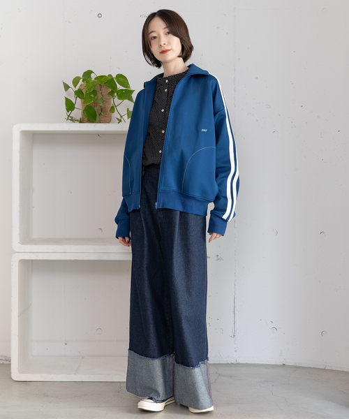 POU DOU DOU（プードゥドゥ）の「pdd刺繍トラックジャケット（その他アウター・レディース・ブルー/レッド/ベージュ・M）」の12枚目の写真