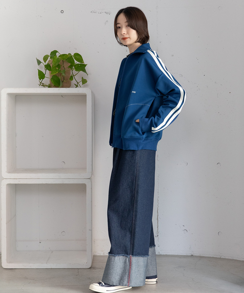 POU DOU DOU（プードゥドゥ）の「pdd刺繍トラックジャケット（その他アウター・レディース・ブルー/レッド/ベージュ・M）」の13枚目の写真