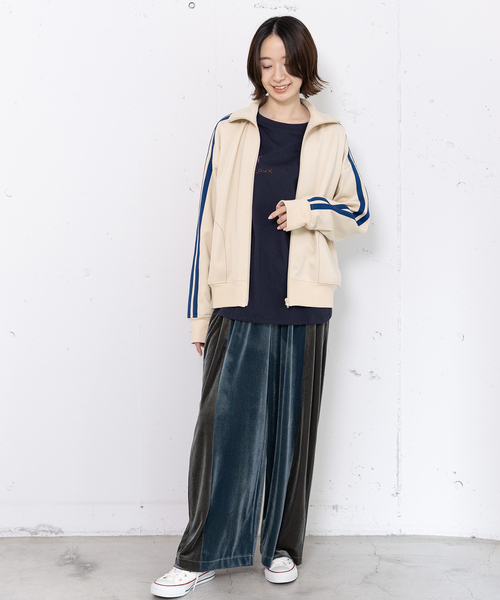 POU DOU DOU（プードゥドゥ）の「pdd刺繍トラックジャケット（その他アウター・レディース・ブルー/レッド/ベージュ・M）」の4枚目の写真