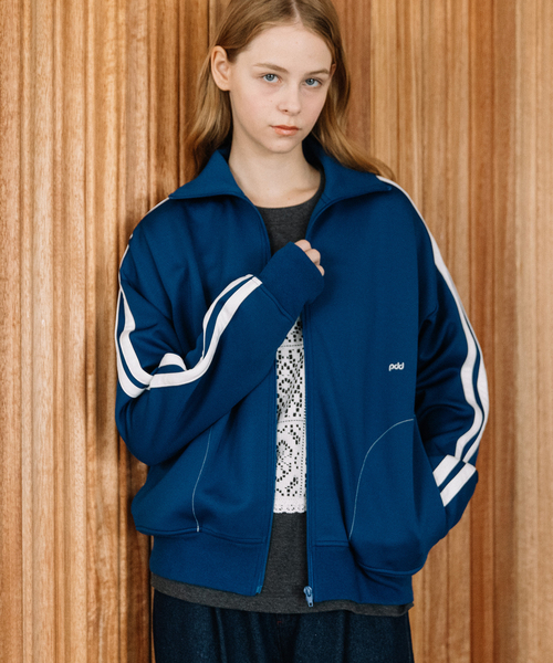 POU DOU DOU（プードゥドゥ）の「pdd刺繍トラックジャケット（その他アウター・レディース・ブルー/レッド/ベージュ・M）」の5枚目の写真