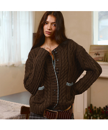 BITTER CELLS | Mori Wool Cardigan - Brown(カーディガン/ボレロ)