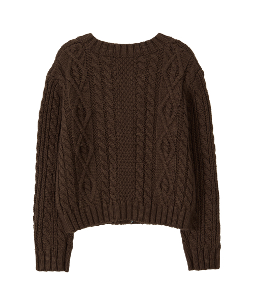 BITTER CELLS（ビターセルズ）の「Mori Wool Cardigan - Brown（カーディガン/ボレロ・レディース・その他・FREE）」の3枚目の写真