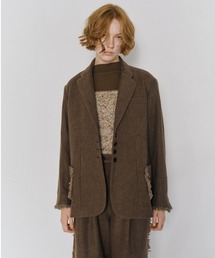 Muel Chic（ミュエルシック）の「Vila tweed jacket coat   ヴィラツイードジャケットコート（テーラードジャケット）」