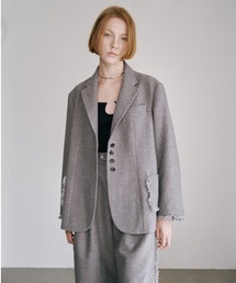 Muel Chic（ミュエルシック）の「Vila tweed jacket coat   ヴィラツイードジャケットコート（テーラードジャケット）」
