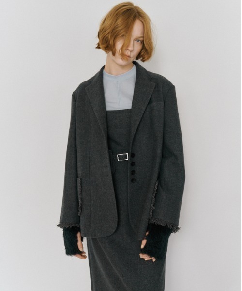 Vila tweed jacket coat ヴィラツイードジャケットコート（テーラード