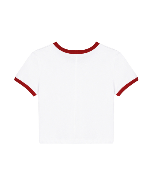 NICK&NICOLE（ニックアンドニコール）の「NICOLE PRINTING RINGER CROP TOP_WHITE RED（Tシャツ/カットソー・レディース・その他・FREE）」の5枚目の写真