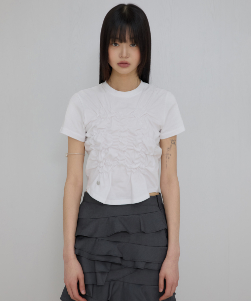 FLAREUP(フレアアップ)の「クラウドTシャツ(FL-163_ホワイト)(Tシャツ/カットソー・レディース・ホワイト・1/2)」の7枚目の写真