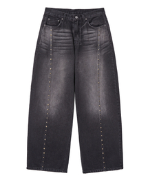 rv line denim pants (black)