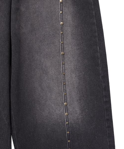 Midnight Move(ミッドナイトムーブ)の「rv line denim pants (black)(デニムパンツ・レディース・その他・MEDIUM/SMALL)」の2枚目の写真