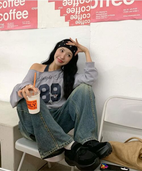 Midnight Move(ミッドナイトムーブ)の「rv line denim pants (black)(デニムパンツ・レディース・その他・MEDIUM/SMALL)」の8枚目の写真