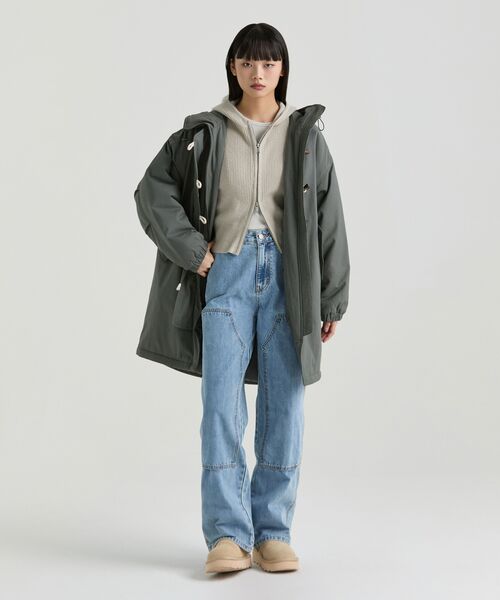 MUSINSA STANDARD WOMAN（ムシンサスタンダードウーマン）の「ウィメンズデニムダブルニカーペンターパンツ[ライトインディゴ]（デニムパンツ・レディース・その他・30/24/25/26/27/28/29）」の7枚目の写真