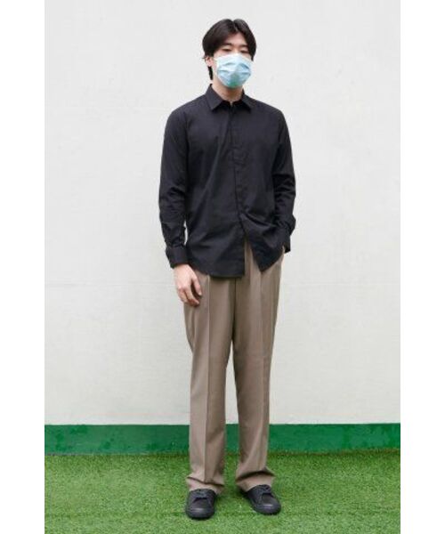 MUSINSA STANDARD（ムシンサスタンダード）の「隠しバートンドレスシャツ[ブラック]（ビジネスシャツ・メンズ・その他・LARGE/X-LARGE/XX-LARGE/SMALL/MEDIUM）」の8枚目の写真