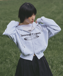 Opening Project（オープニングプロジェクト）の「W Identity Hoodie Zip-up - Melange White（パーカー）」