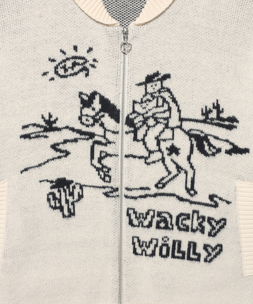 Wacky WiLLy(ワッキーウィリー)の「ウェスタングラフィックカーディガンクリーム(カーディガン/ボレロ・レディース・その他・SMALL/MEDIUM/LARGE/X-LARGE)」の5枚目の写真