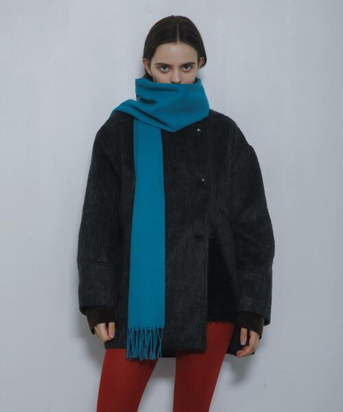 SENSE OF PLACE by URBAN RESEARCH（センスオブプレイスバイアーバンリサーチ）の「マルチカラーシャギーコート（その他アウター・レディース・チャコールグレー/ベージュ/ブラウン・ONE）」の2枚目の写真