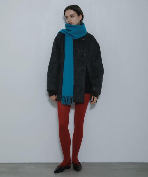 SENSE OF PLACE by URBAN RESEARCH（センスオブプレイスバイアーバンリサーチ）の「マルチカラーシャギーコート（その他アウター・レディース・チャコールグレー/ベージュ/ブラウン・ONE）」の6枚目の写真