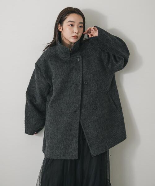 SENSE OF PLACE by URBAN RESEARCH（センスオブプレイスバイアーバンリサーチ）の「マルチカラーシャギーコート（その他アウター・レディース・チャコールグレー/ベージュ/ブラウン・ONE）」の7枚目の写真