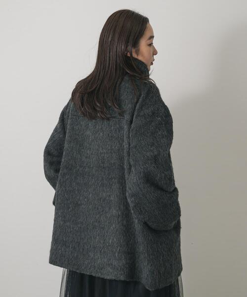 SENSE OF PLACE by URBAN RESEARCH（センスオブプレイスバイアーバンリサーチ）の「マルチカラーシャギーコート（その他アウター・レディース・チャコールグレー/ベージュ/ブラウン・ONE）」の8枚目の写真