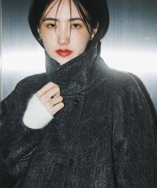 SENSE OF PLACE by URBAN RESEARCH（センスオブプレイスバイアーバンリサーチ）の「マルチカラーシャギーコート（その他アウター・レディース・チャコールグレー/ベージュ/ブラウン・ONE）」の10枚目の写真