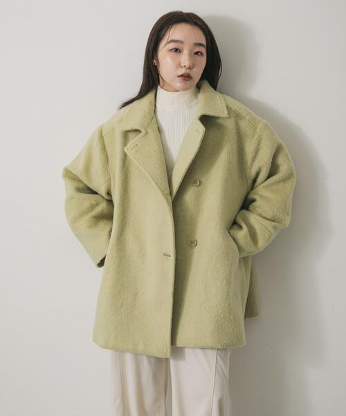 SENSE OF PLACE by URBAN RESEARCH（センスオブプレイスバイアーバンリサーチ）の「マルチカラーシャギーコート（その他アウター・レディース・チャコールグレー/ベージュ/ブラウン・ONE）」の21枚目の写真