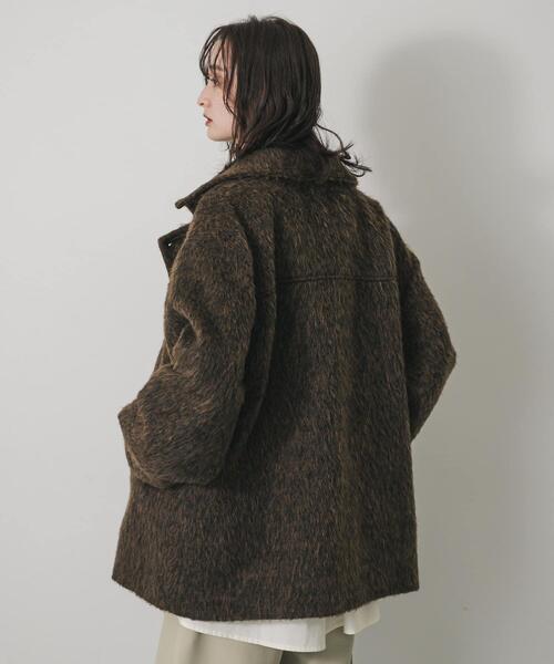 シャギーコート マルチカラーシャギーコート（その他アウター）｜SENSE OF PLACE by