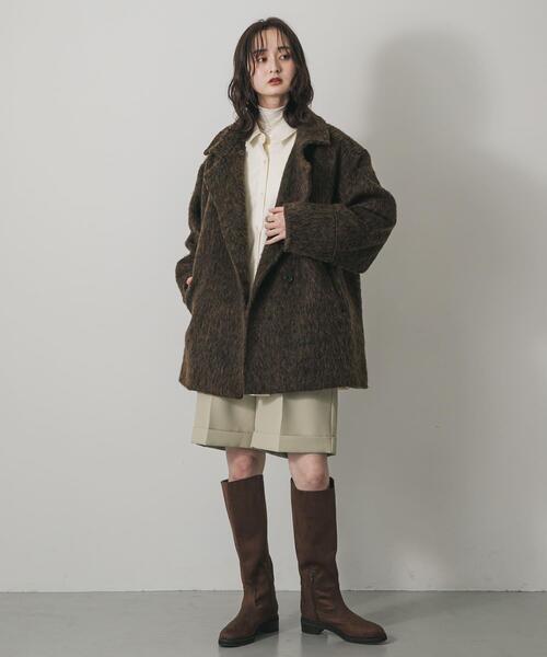 センスオブプレイスバイアーバンリサーチ（SENSE OF PLACE）/マルチカラーシャギーコート セール】マルチカラーシャギーコート（その他アウター）｜SENSE OF