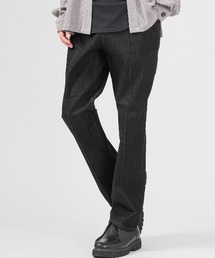 テーパードストレッチデニムパンツ