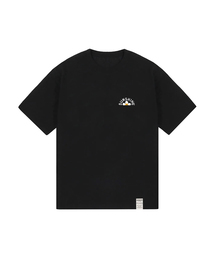 GRAVER（グレーバー）の「[UNISEX] SUNSHINE FLOWER SMILE WHITE CLIP SHORT SLEEVE T-SHIRT BLACK（Tシャツ/カットソー・メンズ）」