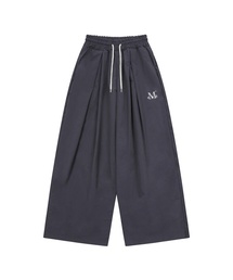 アリオンピンタックワイドバンディングパンツ 男女共用 (2カラー)