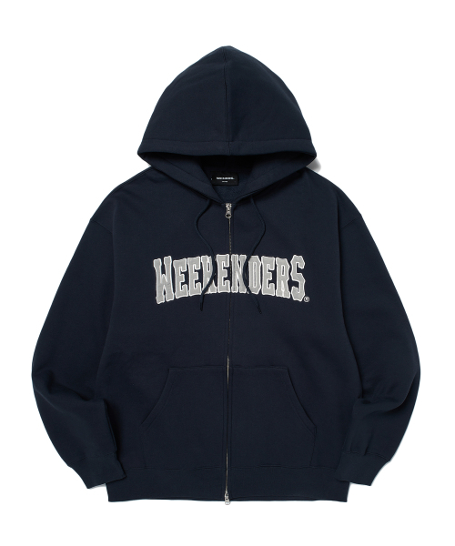 WKNDRS(ウィーキャンドース)の「COWBOYS ZIPUP HOODIE (NAVY)(パーカー・レディース・その他・X-LARGE/MEDIUM/LARGE)」の1枚目の写真