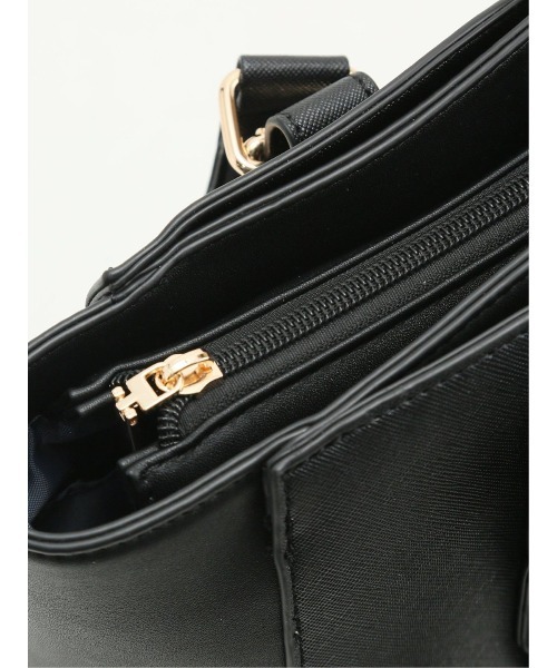 m.f.editorial（エムエフエディトリアル）の「【A4対応 10ポケット 鞄】m.f.エディトリアルレディース トートバッグ（トートバッグ・レディース・ベージュ/ブラック・FREE）」の6枚目の写真