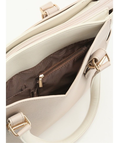 m.f.editorial（エムエフエディトリアル）の「【A4対応 10ポケット 鞄】m.f.エディトリアルレディース トートバッグ（トートバッグ・レディース・ベージュ/ブラック・FREE）」の15枚目の写真