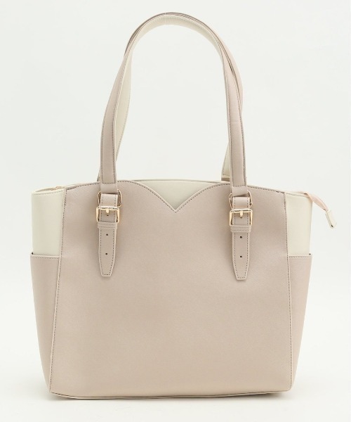 m.f.editorial（エムエフエディトリアル）の「【A4対応 10ポケット 鞄】m.f.エディトリアルレディース トートバッグ（トートバッグ・レディース・ベージュ/ブラック・FREE）」の8枚目の写真