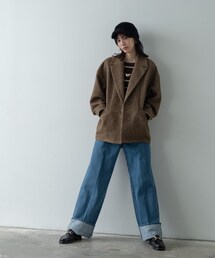 GALLEST（ギャレスト）の「ネップツイードコクーンジャケット（チェスターコート）」