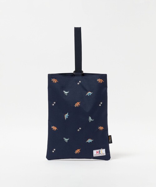 MEI(メイ)の「【別注】<MEI>シューズバッグ(恐竜) / キッズ(トートバッグ・キッズ・ネイビー・FREE)」の1枚目の写真
