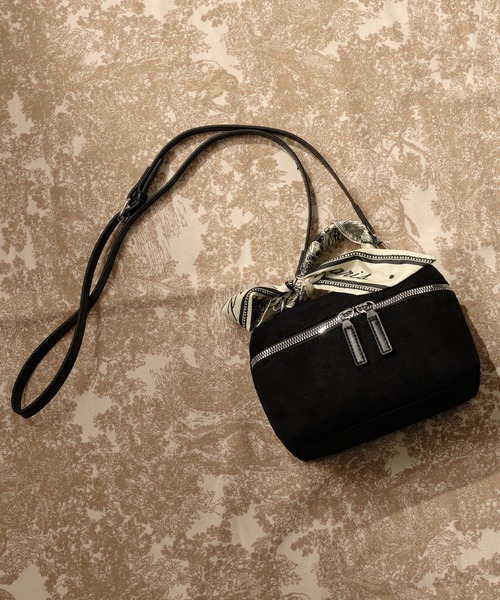ZAKKA-BOX（ザッカボックス）の「スウェ―ドバニティバッグ（ハンドバッグ・レディース・ブラック/キャメル・FREE）」の9枚目の写真