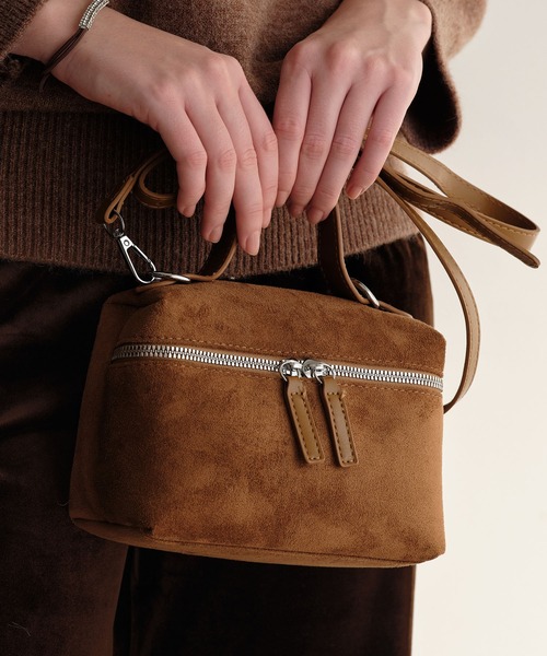 ZAKKA-BOX（ザッカボックス）の「スウェ―ドバニティバッグ（ハンドバッグ・レディース・ブラック/キャメル・FREE）」の22枚目の写真