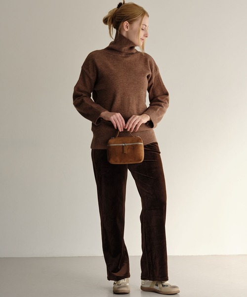 ZAKKA-BOX（ザッカボックス）の「スウェ―ドバニティバッグ（ハンドバッグ・レディース・ブラック/キャメル・FREE）」の15枚目の写真