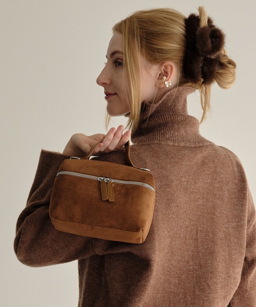 ZAKKA-BOX（ザッカボックス）の「スウェ―ドバニティバッグ（ハンドバッグ・レディース・ブラック/キャメル・FREE）」の16枚目の写真