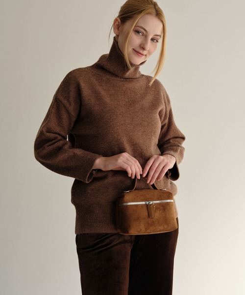 ZAKKA-BOX（ザッカボックス）の「スウェ―ドバニティバッグ（ハンドバッグ・レディース・ブラック/キャメル・FREE）」の19枚目の写真