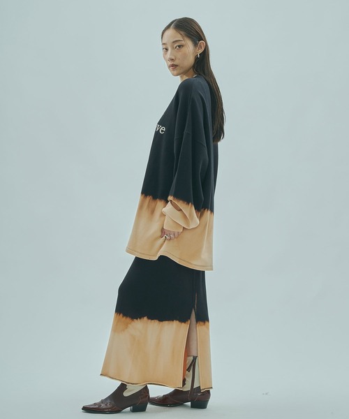 ROSE BUD(ローズバッド)の「(mag.by c)BLEACH L/S SWEAT(スウェット・レディース・グレー/ブラック・ONE SIZE)」の7枚目の写真