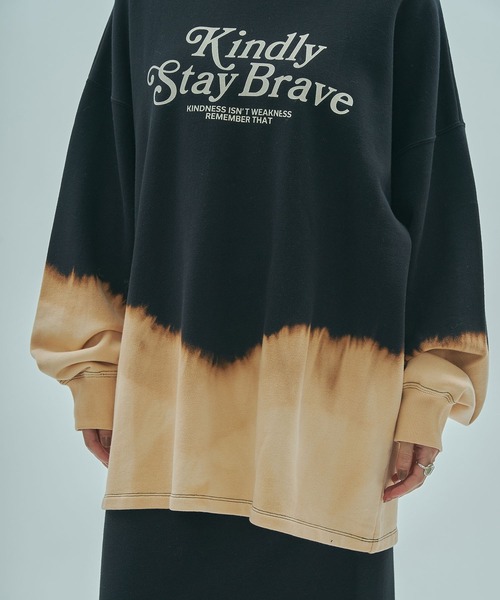 ROSE BUD(ローズバッド)の「(mag.by c)BLEACH L/S SWEAT(スウェット・レディース・グレー/ブラック・ONE SIZE)」の10枚目の写真