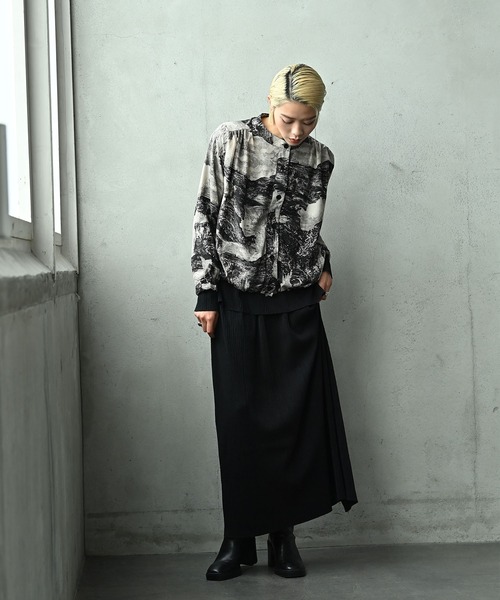 funda mine（ファンダマイン）の「【SETUP可】リラックスアイラインスカート（スカート・レディース・ブラック/グレー・FREE）」の8枚目の写真