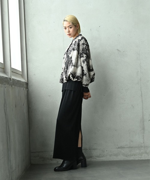 funda mine（ファンダマイン）の「【SETUP可】リラックスアイラインスカート（スカート・レディース・ブラック/グレー・FREE）」の11枚目の写真