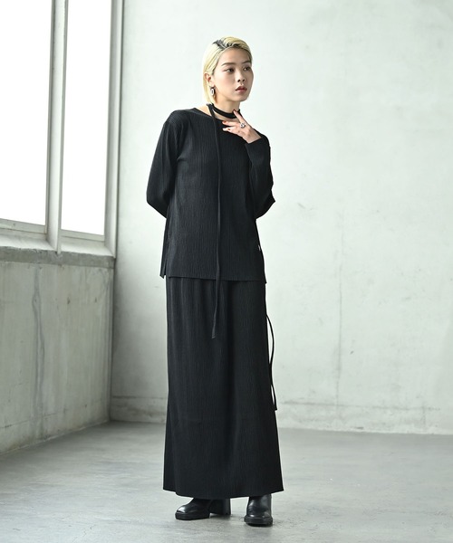 funda mine（ファンダマイン）の「【SETUP可】リラックスアイラインスカート（スカート・レディース・ブラック/グレー・FREE）」の5枚目の写真