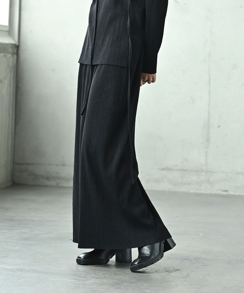 funda mine（ファンダマイン）の「【SETUP可】リラックスアイラインスカート（スカート・レディース・ブラック/グレー・FREE）」の4枚目の写真