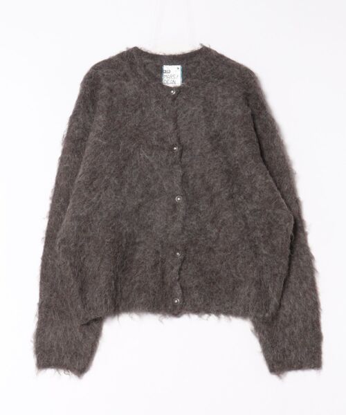 a.p.o.v.(エーピーオービー)の「a.p.o.v. モヘアタッチファーニットオーバーサイズ刻印メタルボタンクルーネックカーディガン(カーディガン/ボレロ・メンズ・ブラウン/グレー・ONESIZE)」の3枚目の写真