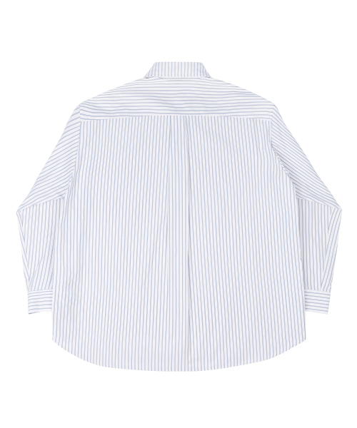 SELITIO(セレティオ)の「ポケットロゴストライプシャツホワイト(シャツ/ブラウス・レディース・ホワイト・SMALL/MEDIUM/LARGE)」の2枚目の写真